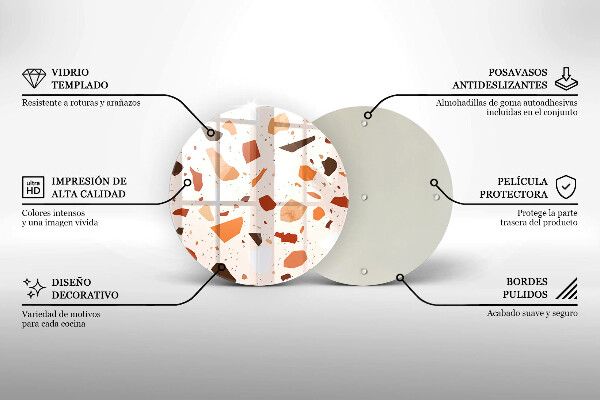 Glas Herdabdeckplatte Dekoratives Steinzeug