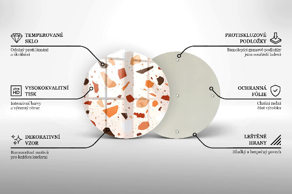 Glas Herdabdeckplatte Dekoratives Steinzeug