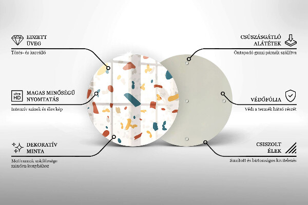 Glas Herdabdeckplatte Dekoratives Steinzeug