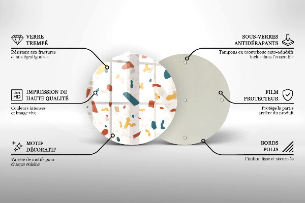 Glas Herdabdeckplatte Dekoratives Steinzeug