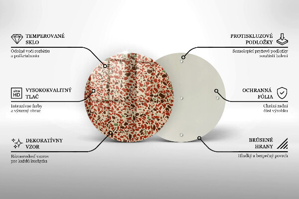Glas Herdabdeckplatte Feinsteinzeug