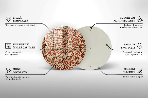 Glas Herdabdeckplatte Feinsteinzeug