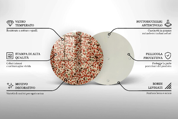 Glas Herdabdeckplatte Feinsteinzeug