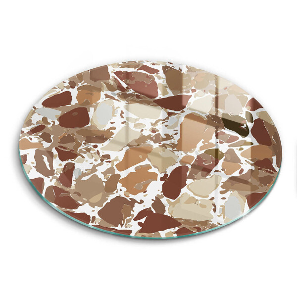 Glas Herdabdeckplatte Dekorative Beizen aus Stein