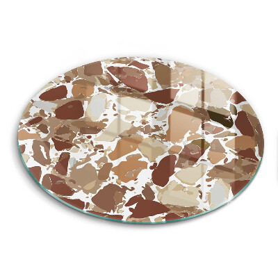 Glas Herdabdeckplatte Dekorative Beizen aus Stein