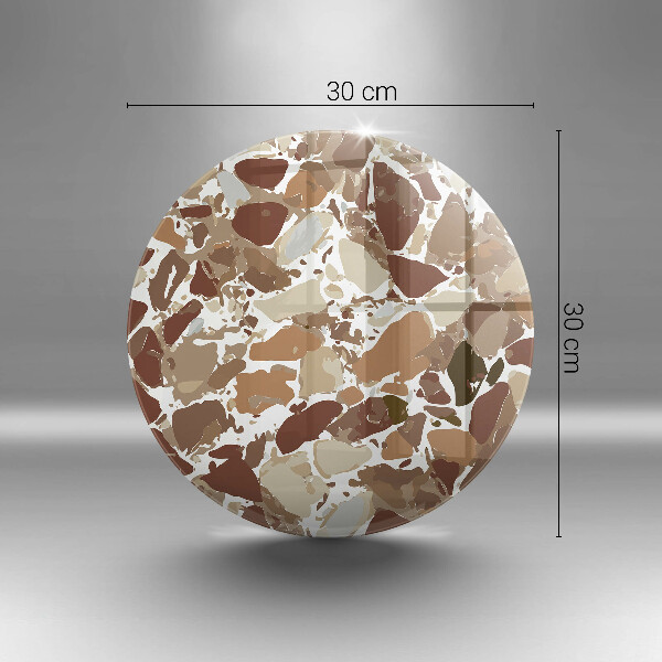 Glas Herdabdeckplatte Dekorative Beizen aus Stein