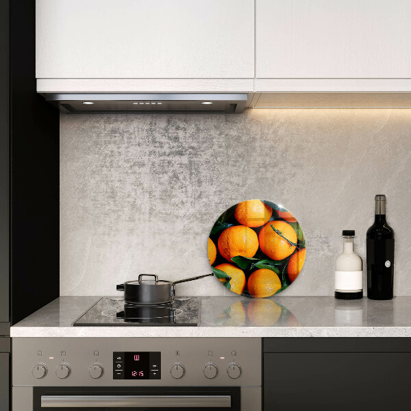 Glas Herdabdeckplatte Orangenfrucht
