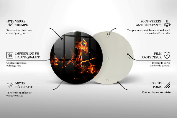 Glas Herdabdeckplatte Zünde eine lebendige Flamme an