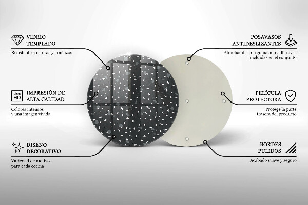 Glas Herdabdeckplatte Dekorativer Stein