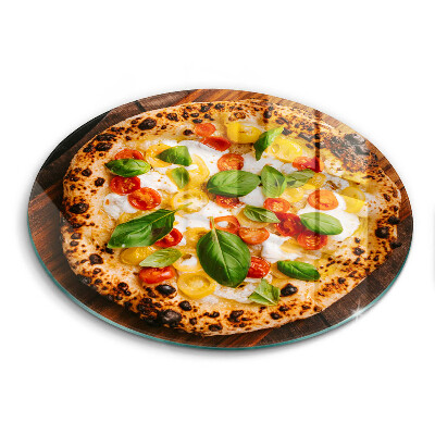 Glas Herdabdeckplatte Italienische Pizza
