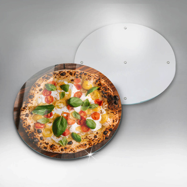 Glas Herdabdeckplatte Italienische Pizza