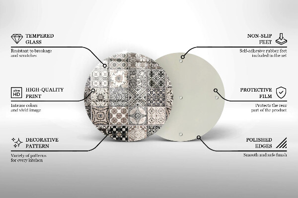 Glas Ceranfeldabdeckung Dekorative Fliesen