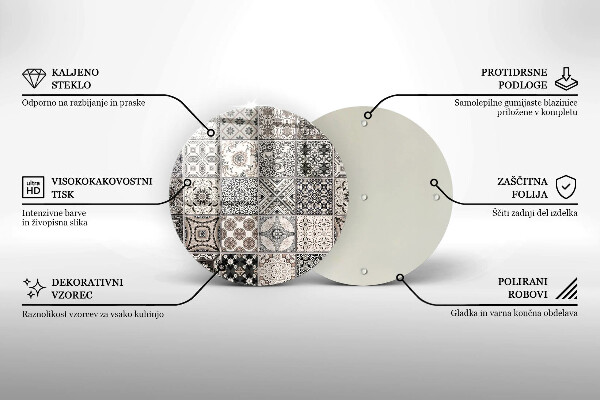 Glas Ceranfeldabdeckung Dekorative Fliesen