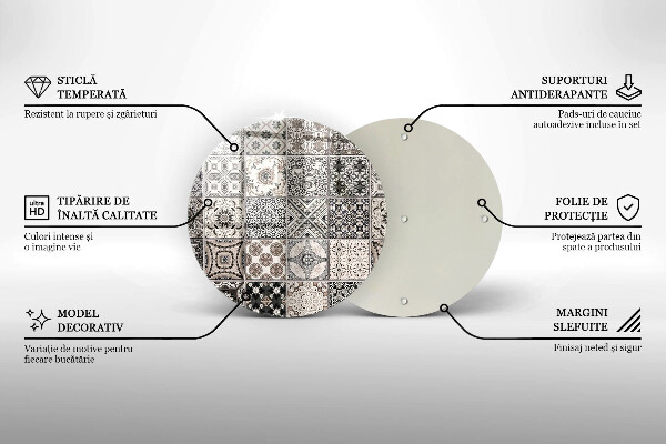 Glas Ceranfeldabdeckung Dekorative Fliesen