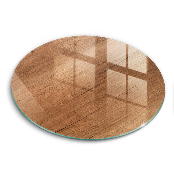 Glas Ceranfeldabdeckung Holzstruktur