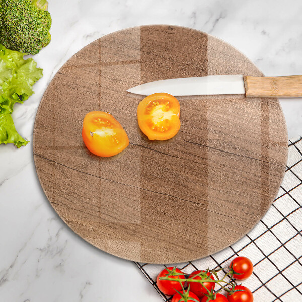 Glas Ceranfeldabdeckung Holzstruktur