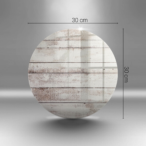 Glas Herdabdeckplatte Alte Holzbretter