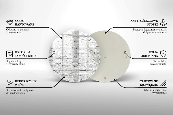 Glas Herdabdeckplatte Backsteinmauer