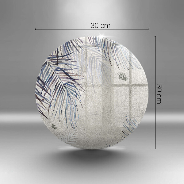 Glas Herdabdeckplatte Subtile Blätter