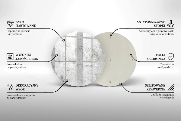 Glas Herdabdeckplatte Betonstruktur