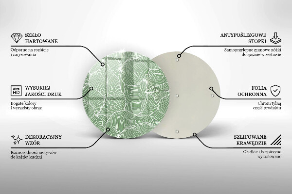Glas Herdabdeckplatte Lineare Blätter