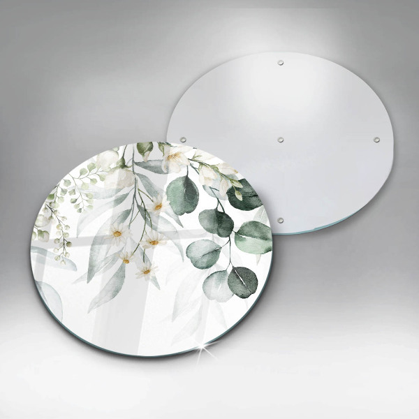 Glas Herdabdeckplatte Aquarellpflanzen