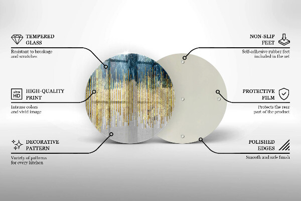 Glas Herdabdeckplatte Designer-Abstraktion