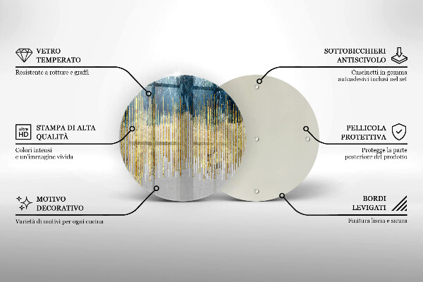Glas Herdabdeckplatte Designer-Abstraktion