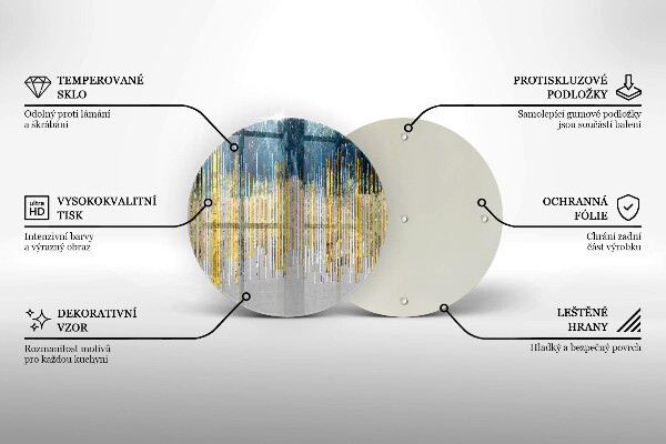 Glas Herdabdeckplatte Designer-Abstraktion