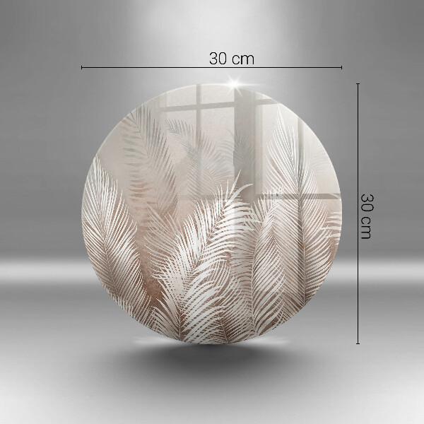 Glas Herdabdeckplatte Boho-Vegetationsblätter