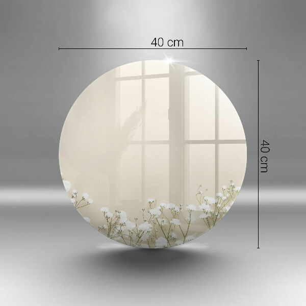 Glas Herdabdeckplatte Gips-Boho-Blumen