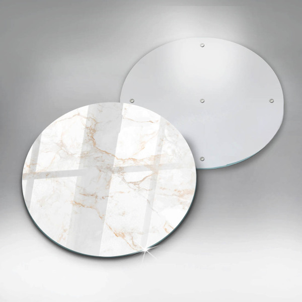 Glas Herdabdeckplatte Eleganter Marmorstein