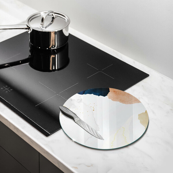 Glas Ceranfeldabdeckung Spritzschutz Abstrakte Flecken