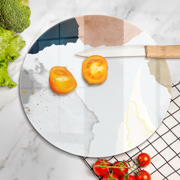 Glas Ceranfeldabdeckung Spritzschutz Abstrakte Flecken