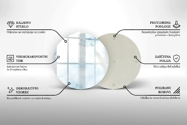 Glas Ceranfeldabdeckung Spritzschutz Zarter Hintergrund