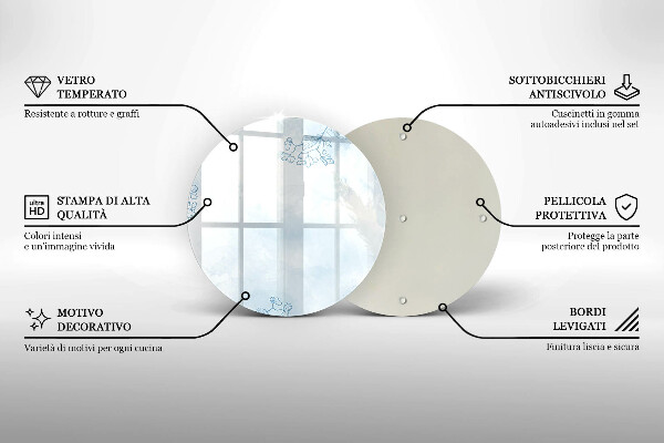 Glas Ceranfeldabdeckung Spritzschutz Zarter Hintergrund