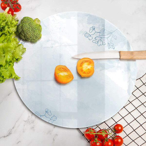 Glas Ceranfeldabdeckung Spritzschutz Zarter Hintergrund