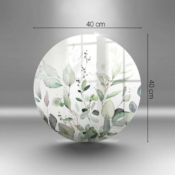 Glas Ceranfeldabdeckung Spritzschutz Aquarellpflanzen