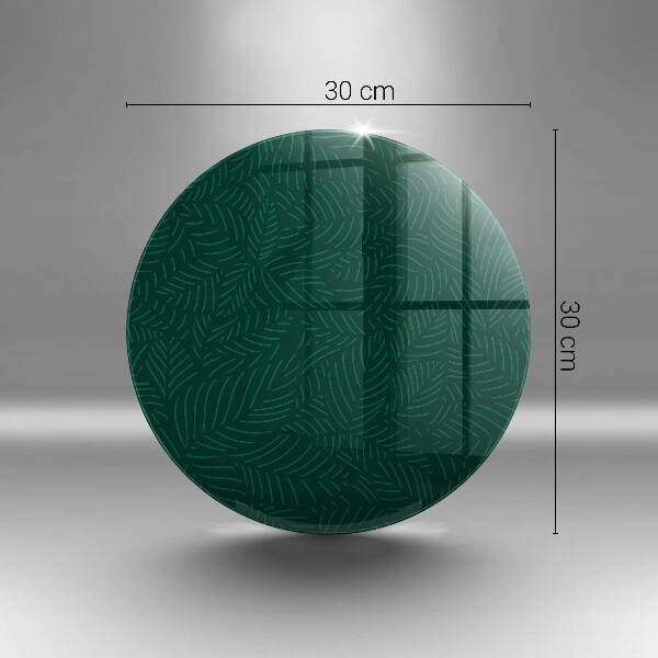 Glas Ceranfeldabdeckung Spritzschutz Minimalistische Blätter