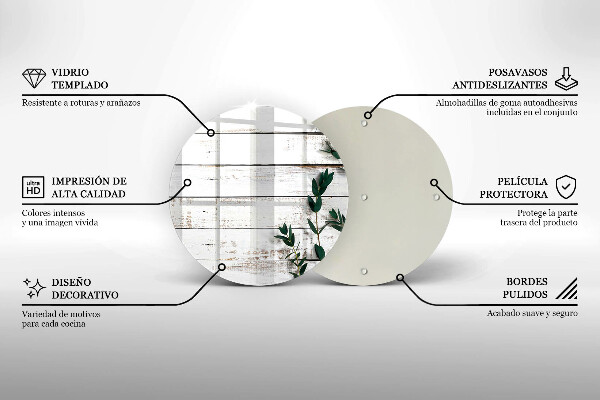 Glas Ceranfeldabdeckung Spritzschutz Alte Bretter und Blätter