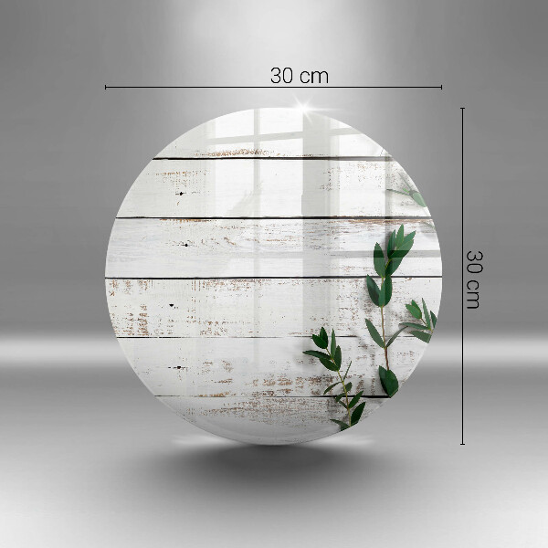 Glas Ceranfeldabdeckung Spritzschutz Alte Bretter und Blätter