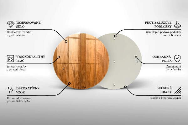 Glas Ceranfeldabdeckung Spritzschutz Holzbretter
