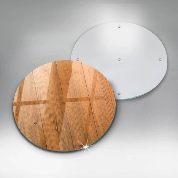 Glas Ceranfeldabdeckung Spritzschutz Holzbretter