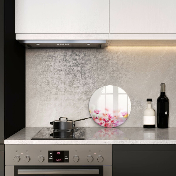 Glas Ceranfeldabdeckung Spritzschutz Blumenwiese