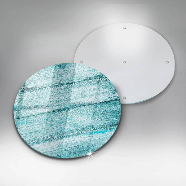 Glas Ceranfeldabdeckung Spritzschutz Vintage Holzbretter