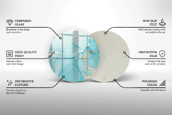 Glas Ceranfeldabdeckung Spritzschutz Steinabstraktion