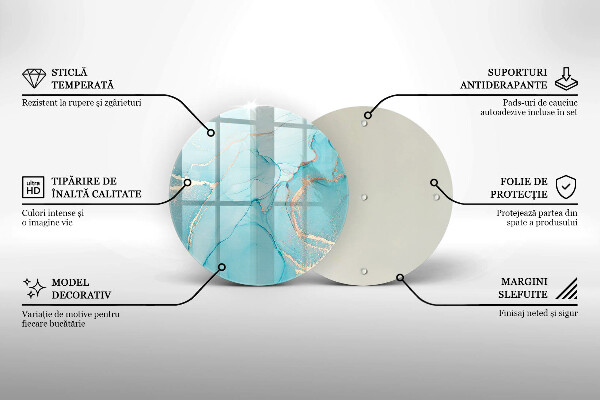 Glas Ceranfeldabdeckung Spritzschutz Steinabstraktion