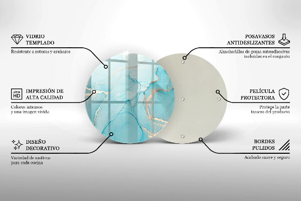 Glas Ceranfeldabdeckung Spritzschutz Steinabstraktion