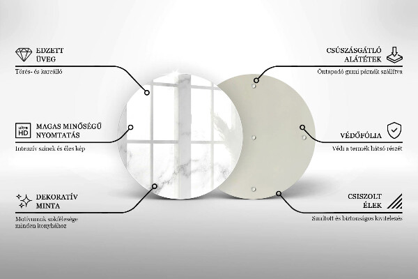 Glas Ceranfeldabdeckung Spritzschutz Moderner Marmor