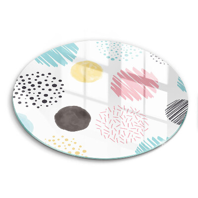 Glas Ceranfeldabdeckung Spritzschutz Bemalte Formen